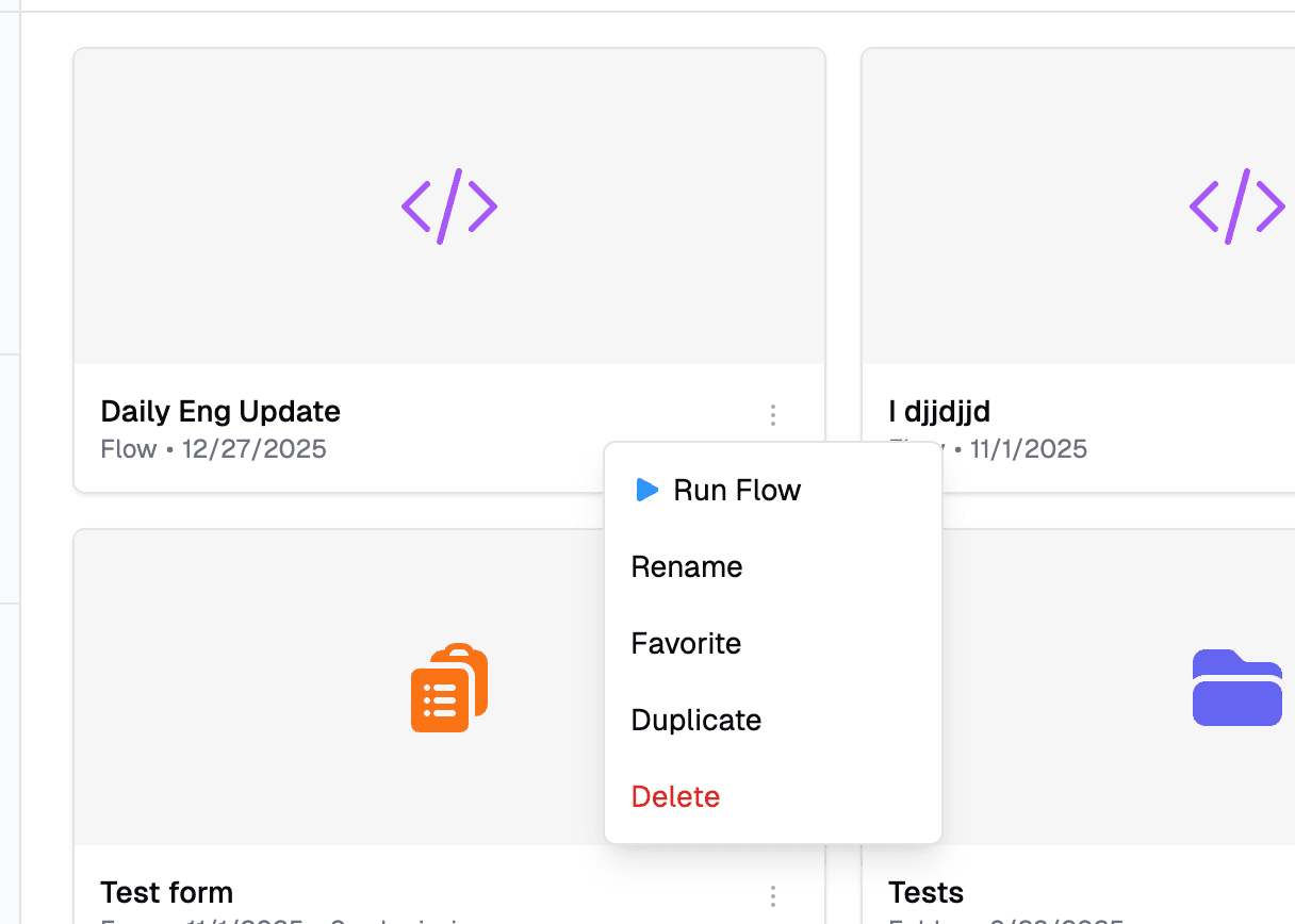 Validation flow example