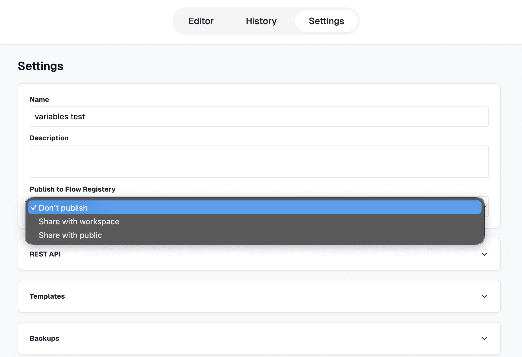 Nested flows overview