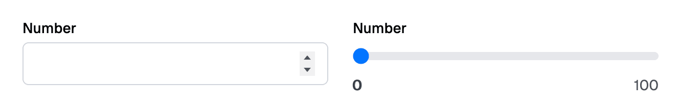 Number input examples
